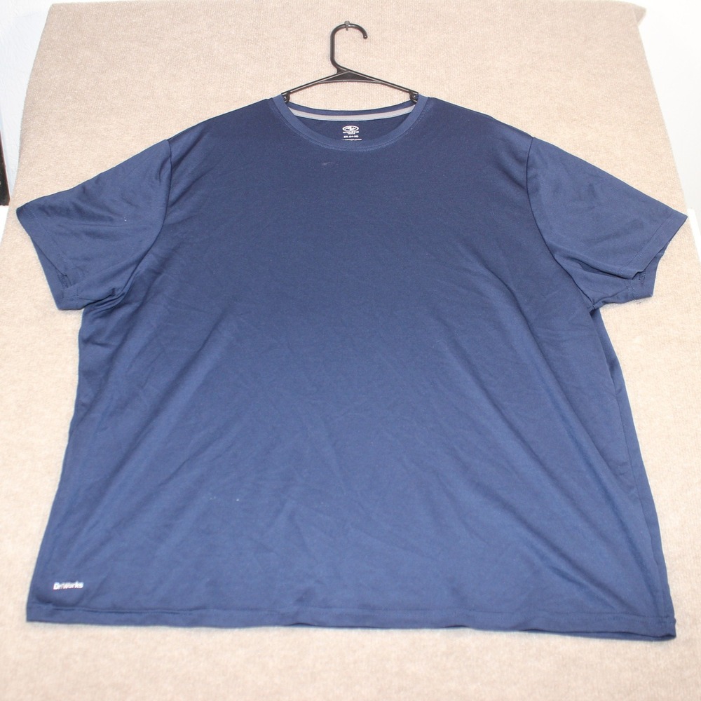 Athletic Works Mens 3XL Navy Blue DriWorks Short Sleeve Performance T-Shirt